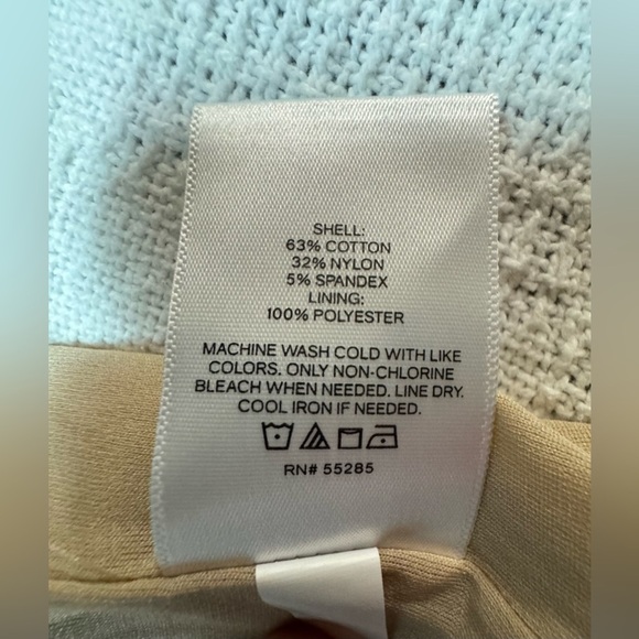 Express Beige High Waisted Paper Bag Mini Skirt Size 6 - Picture 9 of 10